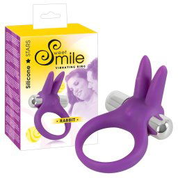 SMILE Rabbit - vibrujci krok na penis (fialov)
