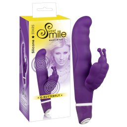 SMILE - vibrtor na klitoris a bod G - motlik - fialov