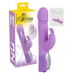 SMILE Push - tlakov vibrator s klitorisovm ramenom (fialov)