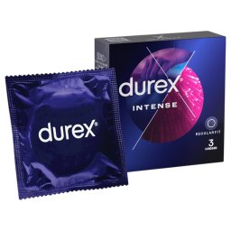 Durex Intense - kondmy s drkovanm a vstupkami - 3 ks