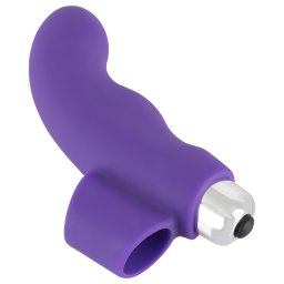 SMILE - mini vibrtor na prst - vlnit tvar - silikn - fialov