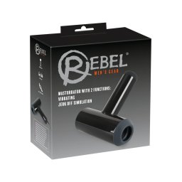 Rebel - pnsky masturbtor - pohybliv vibrtor - ierny, akumultorov