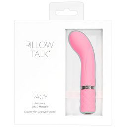 Pillow Talk Racy - nabjac, zky G-bod vibrtor (ruov)