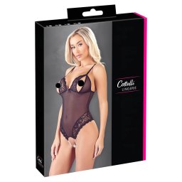 Cottelli - ipkovan, perlov otvoren body (ierne)
