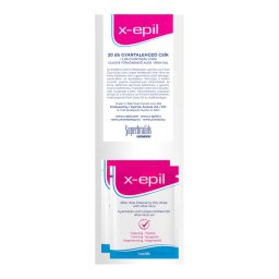 X-Epil - depilan textiln psiky 20 ks + olejov obrsky 2 ks