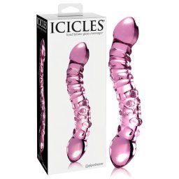 Icicles No. 55 - obojstrann, G-bod sklen dildo (ruov)