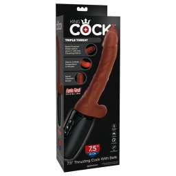 King Cock Plus 7,5 - realistick vibran penis s semennkmi - hned