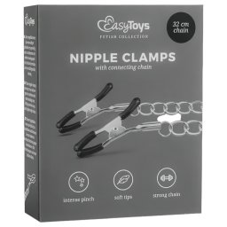 EasyToys - kliete na bradavky s reazou - 2 kusy