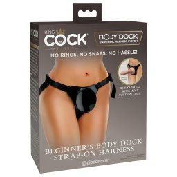 King Cock Elite - strap-on postroj pre zaiatonkov - ierny