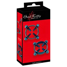 Bad Kitty - krten perky na bradavky (kruh) - modr