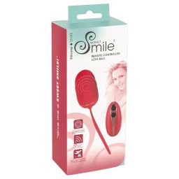 SMILE Love Ball - nabjaten, rdiov vibran vajko (erven)