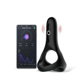 Magic Motion Rise - inteligentn, nabjaten vibran krok na penis (ierny)