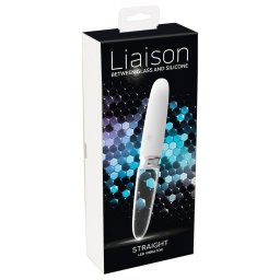 Liaison Straight - akumultorov LED vibrtor (priehadn-biely)
