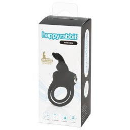 Happyrabbit - vibran erekn krok na penis a semennky - silikn, ierny