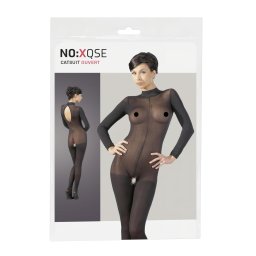 NO:XQSE - erotick catsuit - ierna sieovina - XL/XXL