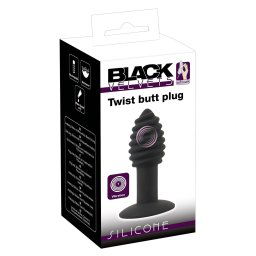 Black Velvet Twist - nabjac siliknov anlny vibrtor (ierny)