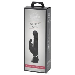 Fifty Shades of Grey - vibran dildo s pohybom - ierny
