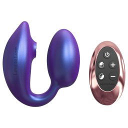 Wonderlover - stimultor klitorisu a G-bodu (metalick fialov)