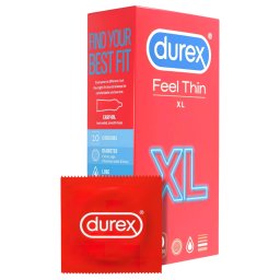 Durex Feel Thin XL - extra tenk pocitov kondmy (10 ks)