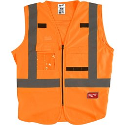 Vysokoviditeľná reflexná vesta oranžová S/M Milwaukee