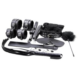 Blaze Ultimate - BDSM sada na zvzovanie - 10 dielov - ierna