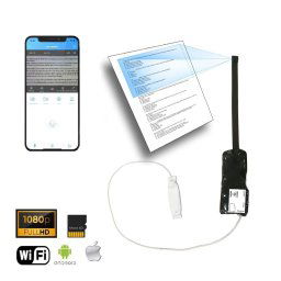 Pinhole kamera mini Wifi P2P Full HD kamera 8mm - zaostrenie na text