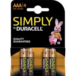 Duracell Simply AAA batéria 4ks