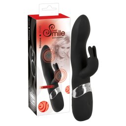 SMILE Blacky - vibrtor s 2 motormi - USB nabjanie - ierny
