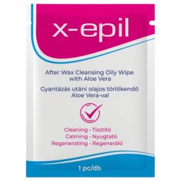 X-Epil - Olejov utierka po depilcii - aloe vera - 1 ks