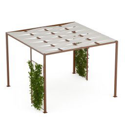 Blumfeldt Shade Cove GreenWall, pergola, 3 x 3 m, bočné steny, práškovo lakovaná farba, odolná voči poveternostným vplyvom