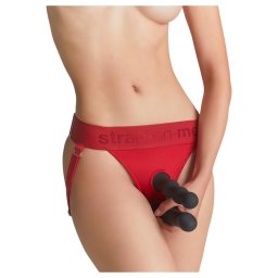 Strap-on-me - postroj na pripnac dildo - nastaviten - XS-XXL - erven