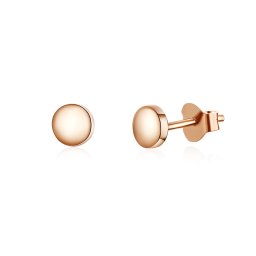 Olivie Strieborné 5mm PLATINOVÉ KÔSTKY ROSE 4473