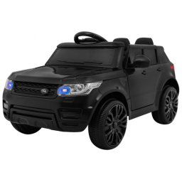 Rapid Racer Electric SUV v iernej farbe s rodiovskm diakovm ovldanm