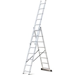 Rebrík hliníkový 3x10st 676cm Procraft