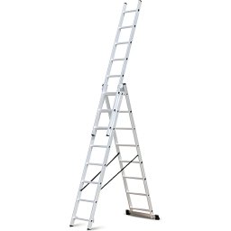 Rebrík hliníkový 3x9st 592cm Procraft