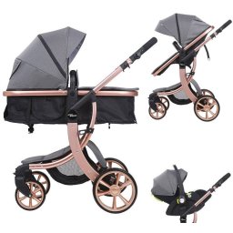 Mama Kiddies(R) Sun 3v1 Grey ELITE multifunkn kok s prsluenstvom v edej farbe + darek