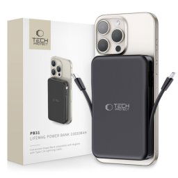 Tech-Protect PB31 LifeMag MagSafe Power Bank 10000mAh, čierne