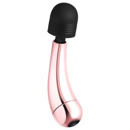 Rosy Gold - masny vibrtor Wand Mini Curve - rosegold