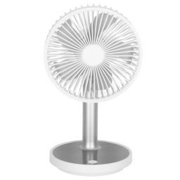 LIVEFY Desk bezdrôtový stolný ventilátor 30cm, biely
