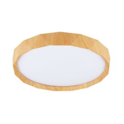 Candellux LED stropné svietidlo Cadix s dreveným rámčekom okrúhle 24W 13-17666
