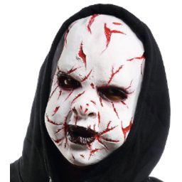 Rozrezaná tvár - baby maska na tvár - pre deti aj dospelých na Halloween či karneval