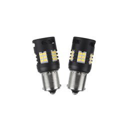 Autožiarovka LED BA15S 12V CARCLEVER 30LED 3020SMD biela 2ks