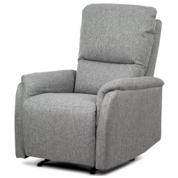 Autronic, Relaxačné polohovateľné kreslo svetlosivé s podnožkou, TV-5060 SIL2
