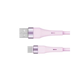 Kábel KRUGER & MATZ KM1268-1P Basic USB/USB-C 1m Pink