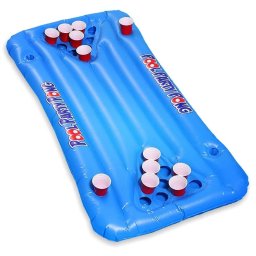 Nafukovačka Beer pong - 20 držiakov na poháre + 4 nápoje