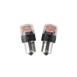 Autožiarovka LED BA15S 12V CARCLEVER 16LED 2835SMD červená 2ks