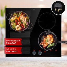 Klarstein Magnichef 4 Flex vstavaná indukčná varná doska 4 zóny / Flexzóna 7000W sklokeramika