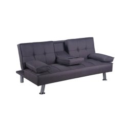 Kondela Rozkladacia pohovka, látka hnedá, GOLDIA NEW