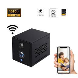 Wifi kamera špionážna 24/7 + FULL HD + 140° uhol + 4x IR LED + PIR detekcia pohybu