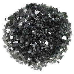 Výplň do ohniska dekoračná (kalené sklo 1,7-1,9 cm) do plynových ohnísk - BLACK
